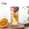 希诺（HEENOOR）双层玻璃杯子高颜值水杯女教师节礼物老师实用XN-9351橙色 240mL /厨具 /水具 /玻璃杯 商品缩略图4
