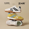 ZHR真皮软底黄色阿甘鞋美式复古增高德训鞋女显脚小轻便休闲鞋 商品缩略图1