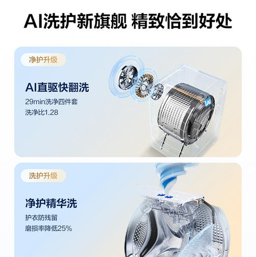 海尔（Haier）洗衣机 XQG100-BLEU78A7WU1 商品图2