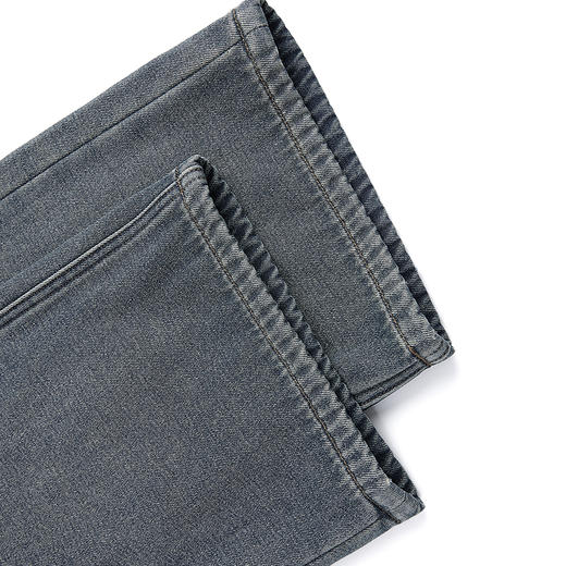 HX 冬季水洗直筒牛仔长裤加绒C201440058101 商品图8