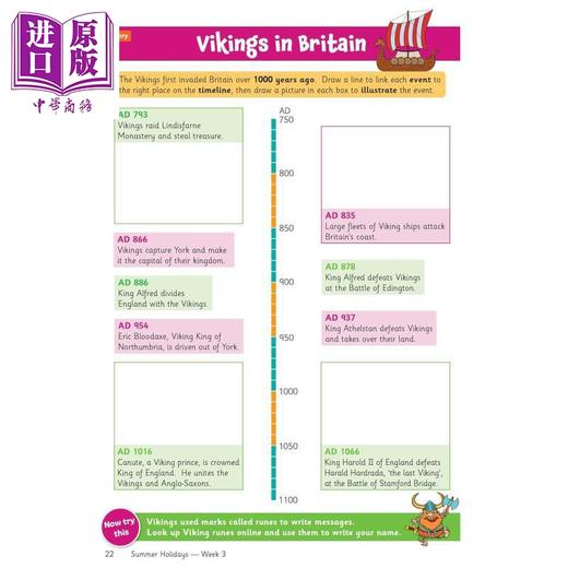 【中商原版】英国CGP原版 五年级至六年级 9-10岁 KS2暑假活动手册 英语数学科学Summer Holidays Activity Workbook Year 5-6 商品图4