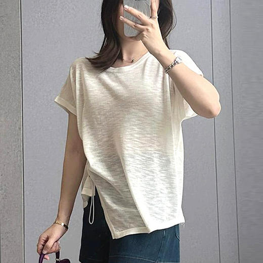 裁缝学苑AS546不规则连肩短袖T恤纸样女装百搭圆领上衣样板 商品图4