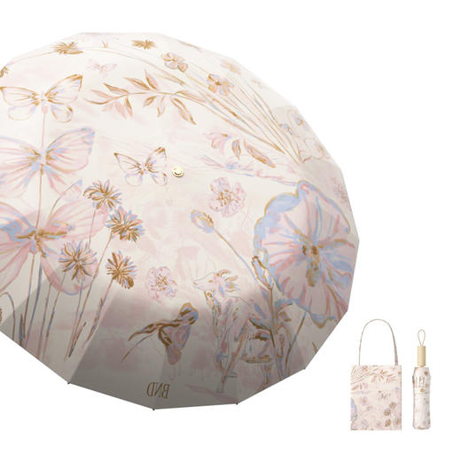 「国风高颜值！几十款可选」32骨折叠晴雨伞女晴雨两用防晒防紫外线居家日用太阳伞加大加固加厚遮阳伞 商品图4