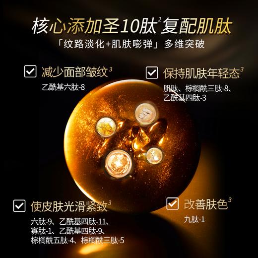 【自营】黑金系列 圣雪兰奢宠多效抗皱精华液30ml 真人28天实测全脸紧致提升43.25% 高阶抗老淡化显老皱纹 商品图7