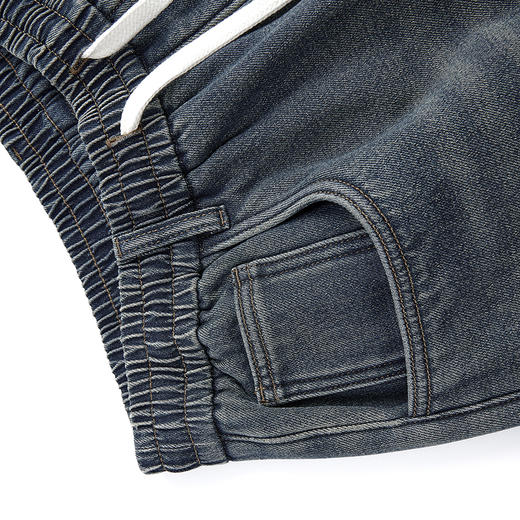 HX 冬季水洗直筒牛仔长裤加绒C201440058101 商品图6