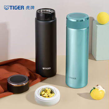 虎牌（TIGER）保温保冷杯不锈钢水杯子MMW-A48C-AM银蓝色480ML 商品图2