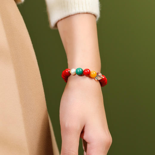 【非遗好物】浓郁贵气的朱砂手串贵州正品朱砂高含量水飞砂 商品图2