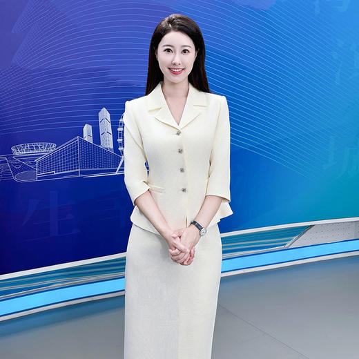 IWY/米白色职业半裙套装女2025新款时尚气质通勤商务正式场合两件套CS2271 商品图2