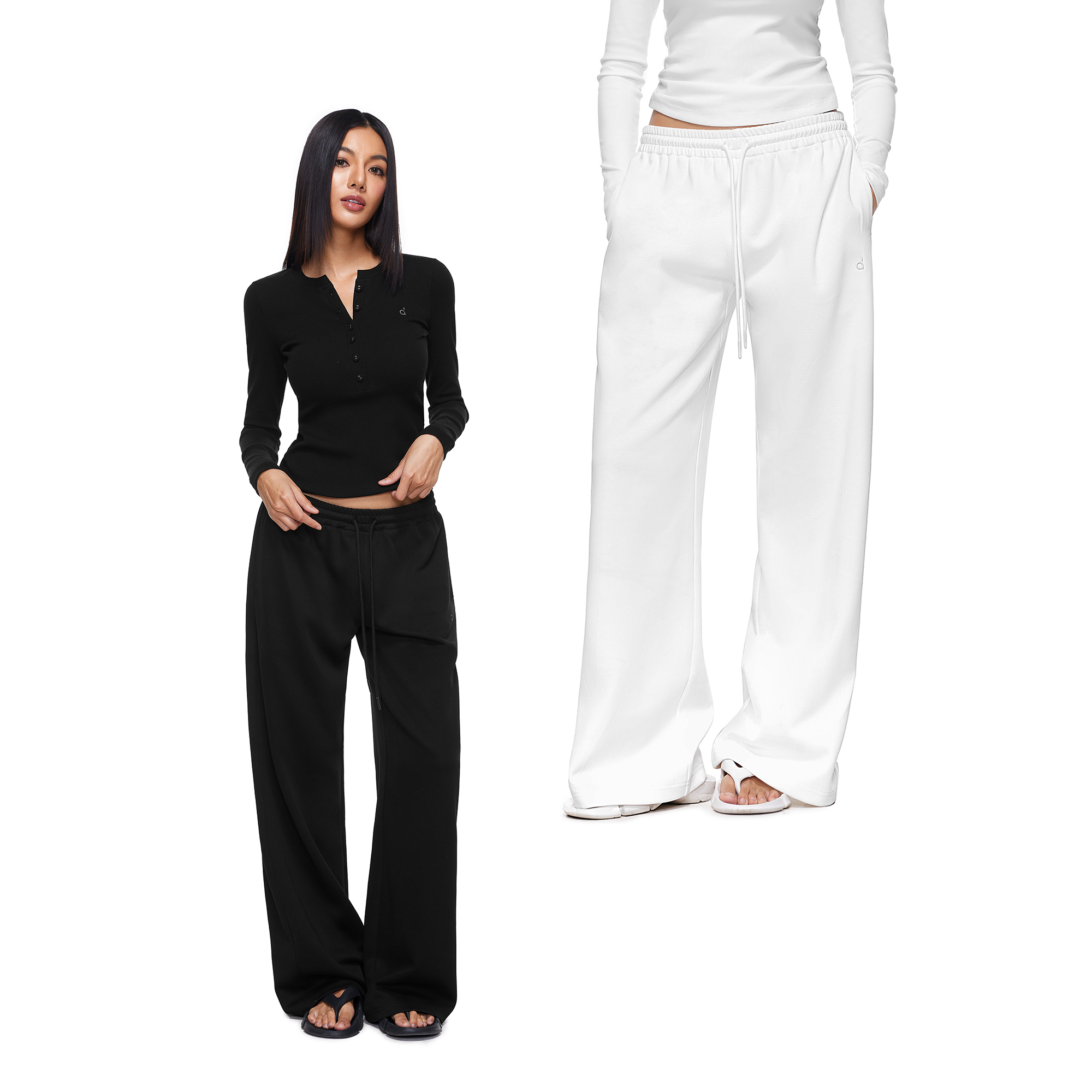 FDR旗舰店休闲裤男款裤子直筒裤宽松运动长裤高弹舒适灰色卫裤女