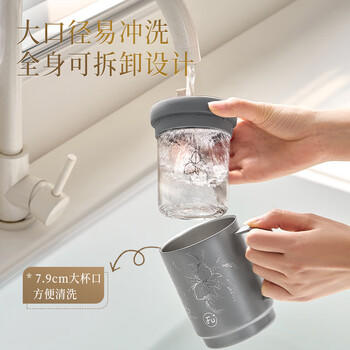 富光FU+双层玻璃保温杯 咖啡杯办公室高颜值马克杯 女士水杯子伴手礼 商品图3