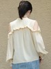 TYNVIE 荷叶边露肩真丝衬衫 - 白色 商品缩略图7