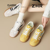 ZHR真皮软底黄色阿甘鞋美式复古增高德训鞋女显脚小轻便休闲鞋 商品缩略图0