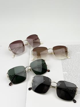 QT68-古驰 马衔扣时尚太阳镜 金属 方形 太阳眼镜 男女同款情侣款（QT*JH）夏季专享