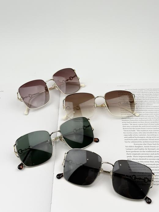 QT68-古驰 马衔扣时尚太阳镜 金属 方形 太阳眼镜 男女同款情侣款（QT*JH）夏季专享 商品图0