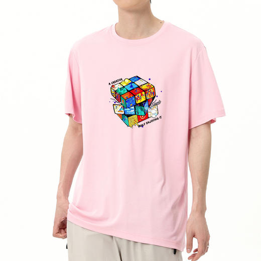 【冰氧棉】【DSK】大依优型大码短袖T恤潮牌设计感字母印花圆领加肥加大百搭体恤男士胖子上衣 商品图3