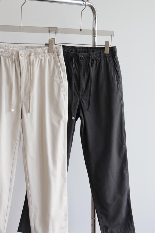 M.D 元单 斜纹松紧宽松小直筒 薄款休闲裤 WK810 商品图4