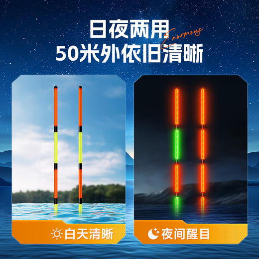佳钓尼鲢鳙夜光漂咬钩变色电子漂日夜两用高灵敏醒目加粗钓鱼装备 商品图1