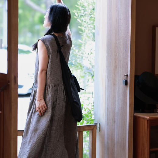 之如初 色织亚麻无袖连衣裙 商品图9