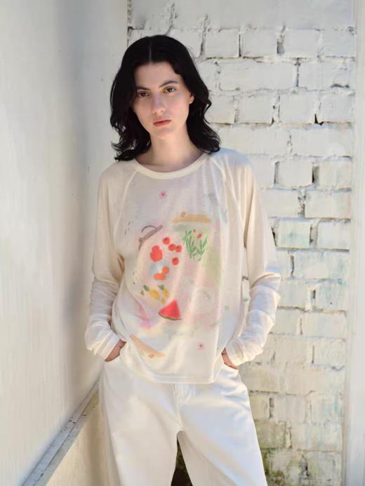 Evistub女装/E-5QCX273/仲夏乐园小猫印花罩衫女 商品图3