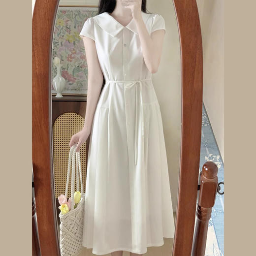 裁缝学苑AH41翻领短袖衬衫裙纸样连衣裙女装收腰裙子样板图纸 商品图5