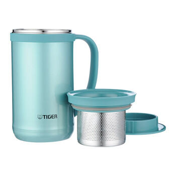 虎牌（TIGER）保温保冷杯茶滤网杯男女不锈钢办公杯CWM-A050-AM森林绿500ml 商品图3