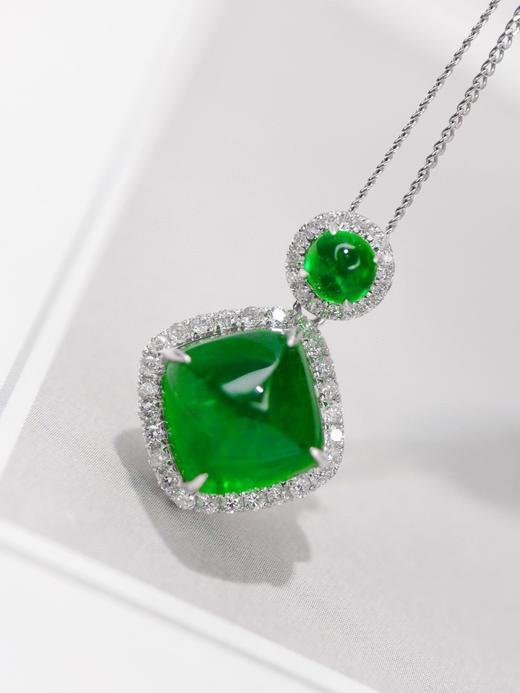 6..1ct糖塔祖母绿吊坠 商品图3
