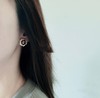 香奈儿 圆黑金边耳钉 （XTY） 商品缩略图5