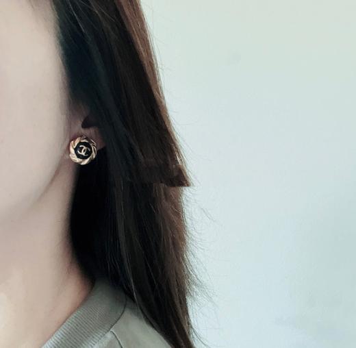 香奈儿 圆黑金边耳钉 （XTY） 商品图5