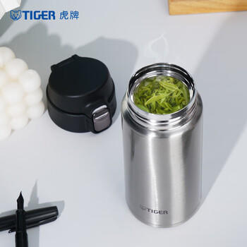 虎牌（TIGER）便携弹盖保温保冷水杯MMJ-A36C-XC不锈钢色360ml 商品图3