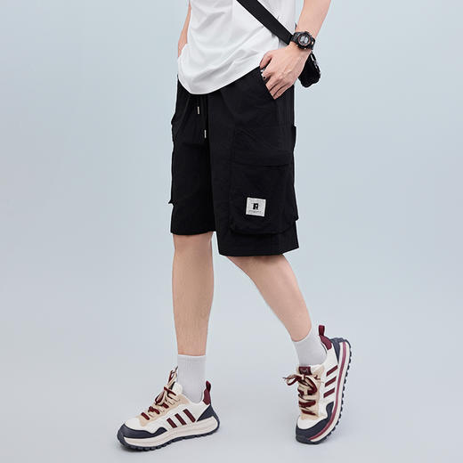 【新品上新】HX 夏季工装休闲五分裤微宽松S206522103101/02 商品图1