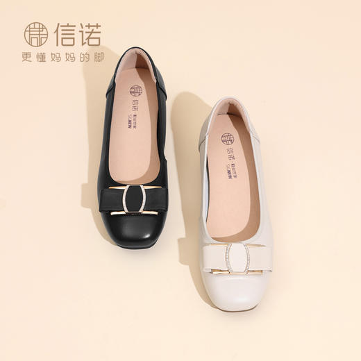 女鞋2025春夏季新款时尚百搭小方跟浅口单鞋5Q5009-37 商品图0