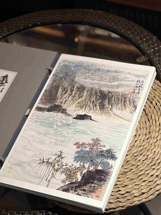 重磅推荐！！《陆俨少杜甫诗意册》，陆俨少绘，一函百幅，高43.5厘米，宽27.5厘米。，全彩精印，浙江人民美术出版社2025年6月一版一印。定价680，售价520元。 商品图9