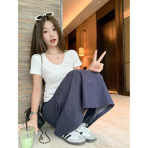 【189元任选2件】最后一波现货！纯色牛仔蓝高腰百搭半身裙 商品图2