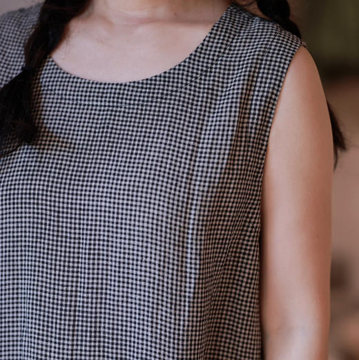 之如初 色织亚麻无袖连衣裙 商品图10