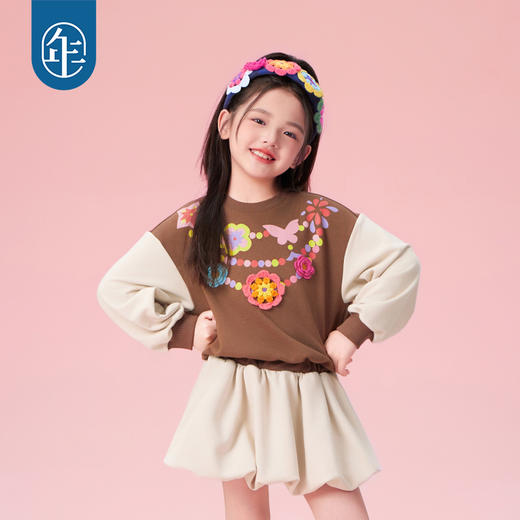 【花火虹心发箍】年衣女童发箍中式原创针织花朵头饰新款儿童发饰 商品图4