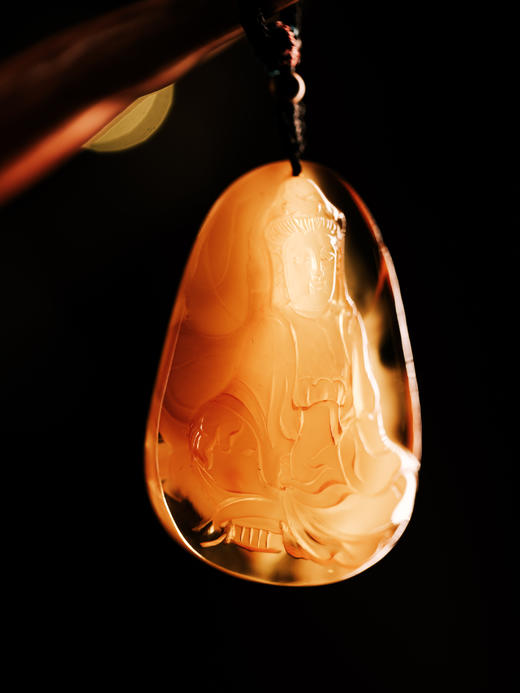 蜜蜡观音吊坠【器悟雅玩】 商品图0