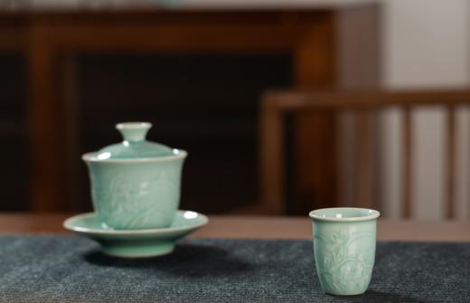 雷慧仙兰花盖碗四杯 商品图1