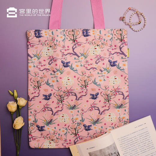 【宫里帆布袋】玉兔粉彩系列帆布袋 商品图3