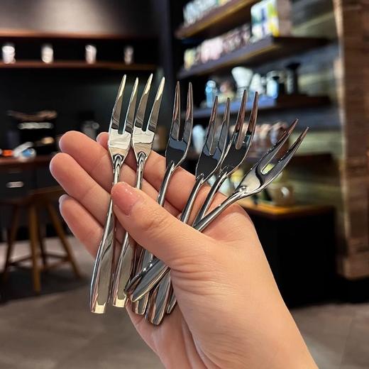 「真心推的，好东西！6支礼盒装」304水果叉水果签蛋糕点心叉甜品叉月饼叉6支装餐饮用具厨房用品 商品图2