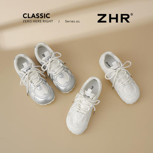 ZHR运动阿甘鞋夏季穿搭2025新品经典网面透气厚底德训鞋国风蕾丝 商品图0