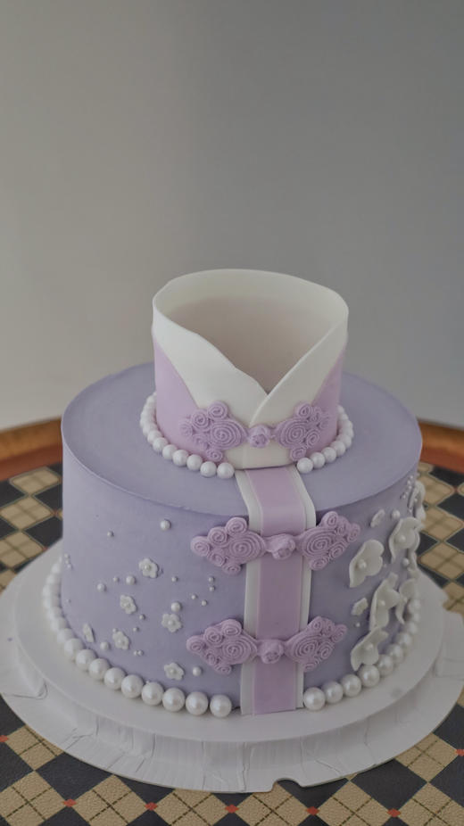 紫色系旗袍蛋糕 商品图6