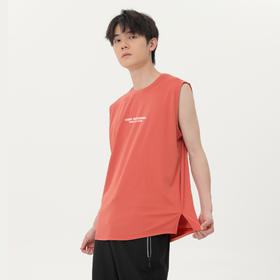 【冰氧棉】【DSK】大依优型大码印花背心休闲运动宽松短袖T恤无袖背心加大码宽松上衣男士