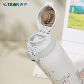 虎牌（TIGER）轻巧便携弹盖保温杯梦重力大容量水杯MCT-A601-WUT 长颈鹿600ML /厨具 /水具 /保温杯