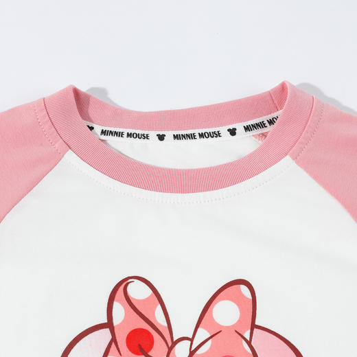 迪士尼童装女孩洋气可爱米妮印花T恤春秋季宝宝百搭休闲长袖上衣ZD3ES002* 商品图6