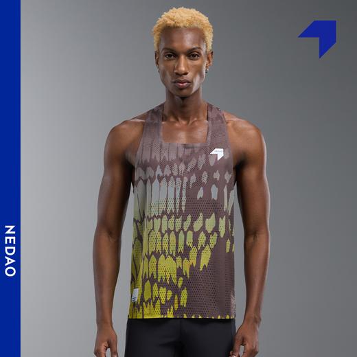 内道破土风洞背心男士速干透气马拉松跑步运动印花风洞背心 商品图2