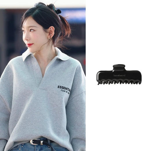 韩国小众jennie同款Smoot*mood醋酸抓夹发夹908 商品图3