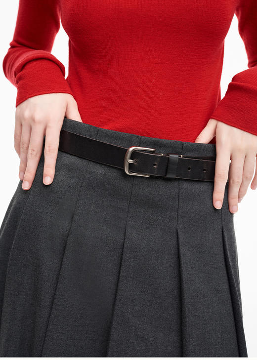 SELFWHO意大利进口头层牛皮皮带女2025秋季新款时尚装饰配裙腰带 商品图0