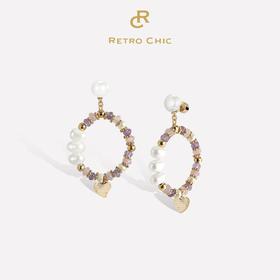 Ancient Greece古希腊时期 | 希腊浪花紫石耳环