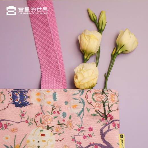 【宫里帆布袋】玉兔粉彩系列帆布袋 商品图5