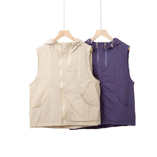 设计感连帽无袖上衣 商品图1